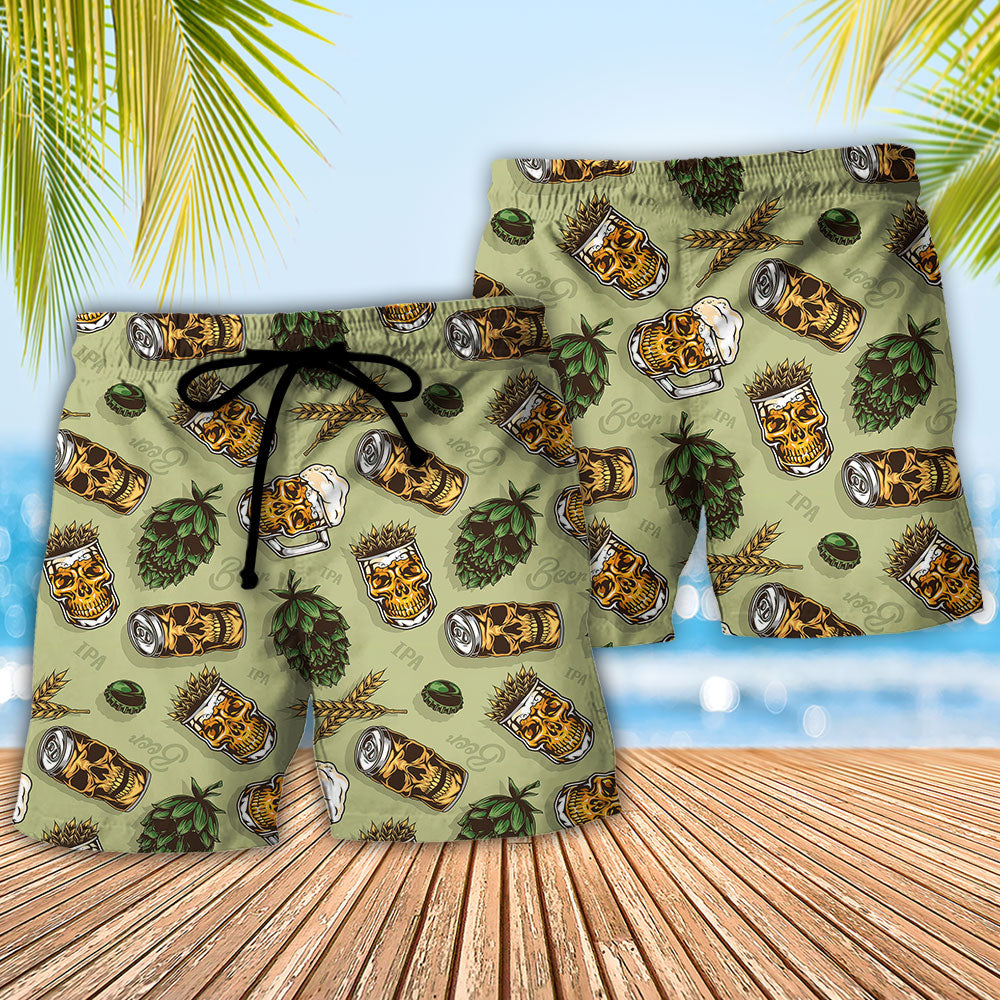 Beer Favorite Bassic Background - Beach Short - Owls Matrix LTD