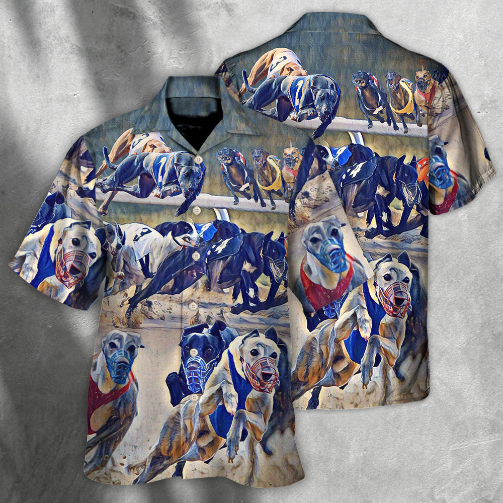 Dog Racing Has Been In Steep Decline For Years Greyhound - Hawaiian Shirt - Owls Matrix LTD