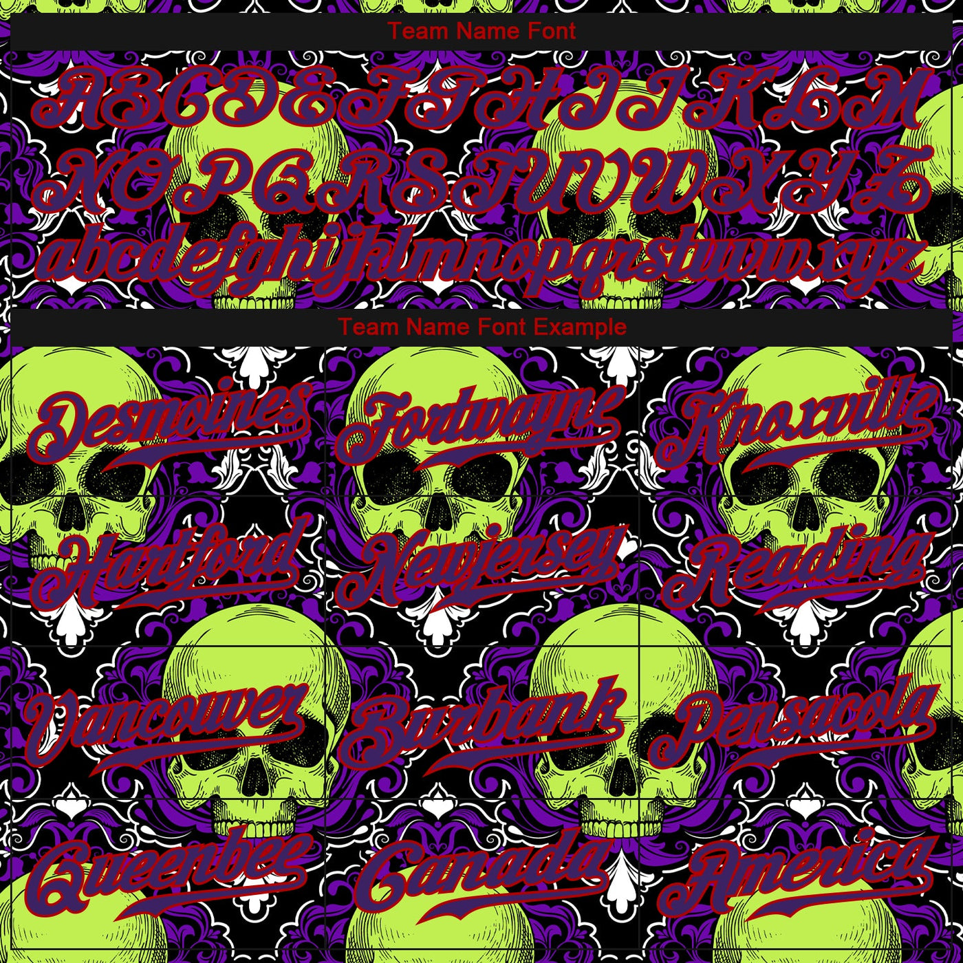 Custom 3D Pattern Halloween Skulls Authentic Baseball Jersey - Owls Matrix LTD