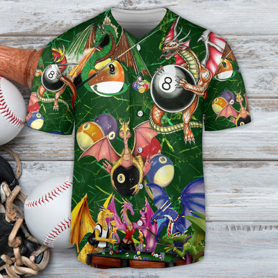 Billiard Dragon Love Life Cool - Baseball Jersey - Owls Matrix LTD