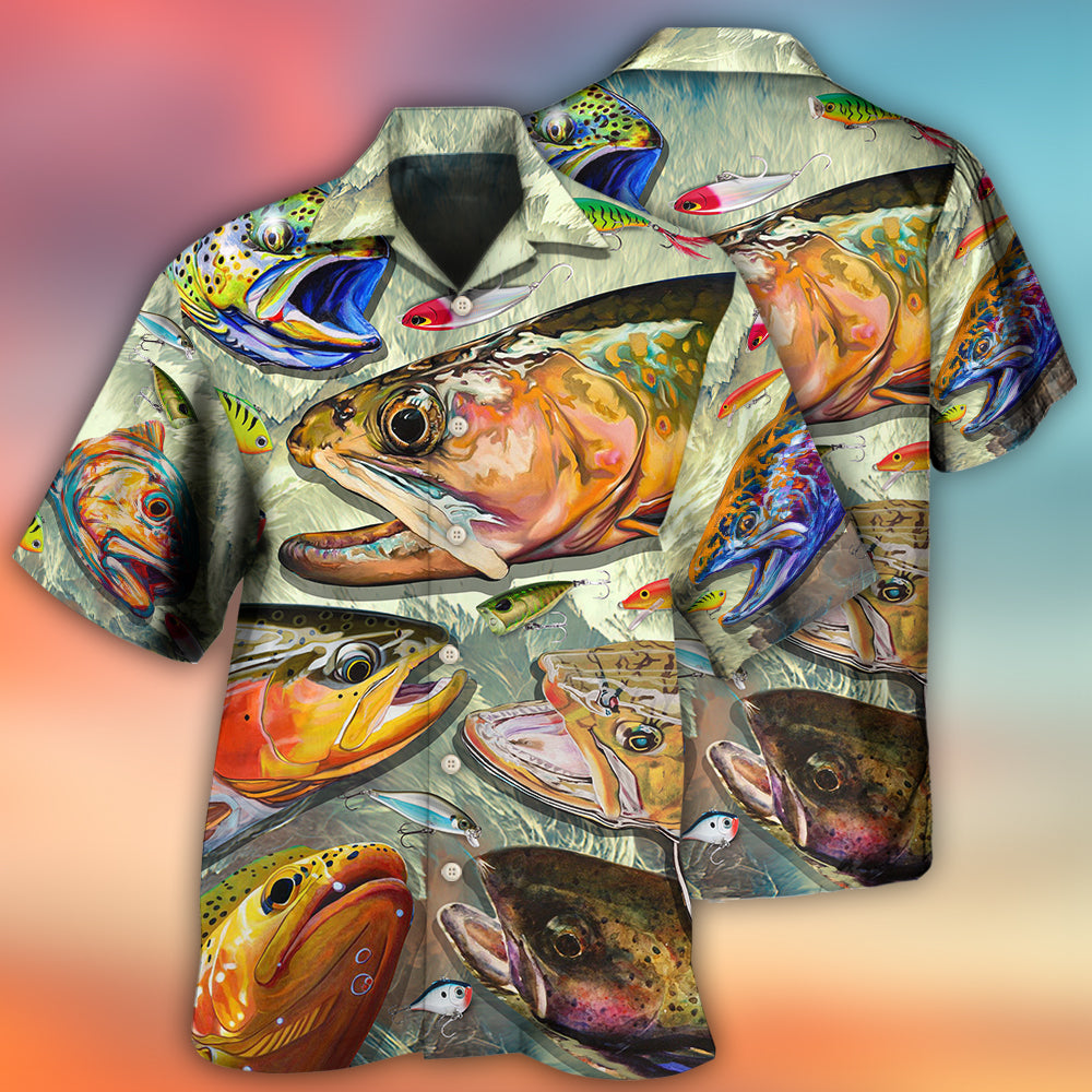 Fishing Is My Life Art Style - Hawaiian Shirt - Owls Matrix LTD