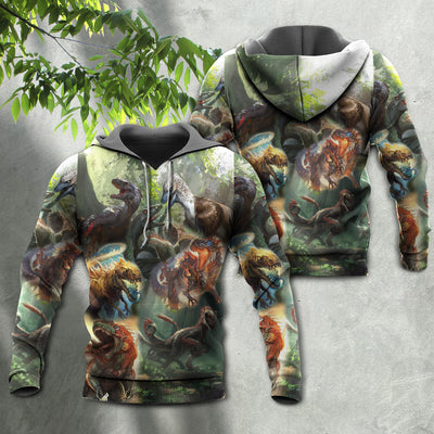 Dinosaur I Am Roar In The Jungle - Hoodie - Owls Matrix LTD