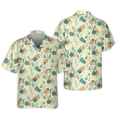 DnD Dice Plants Pattern - Hawaiian Shirt - Owls Matrix LTD