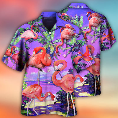 Flamingo Sweet Paradise Style - Hawaiian Shirt - Owls Matrix LTD