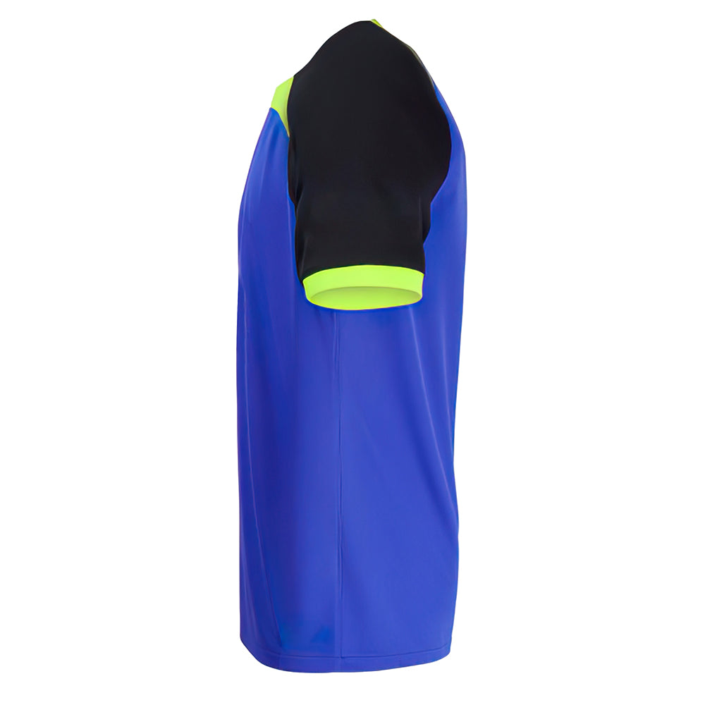 Custom Blue Nave And Neon Green Thunder - Soccer Uniform Jersey