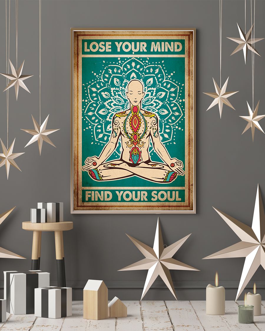 Yoga Life Peace Lose Your Mind - Vertical Poster - Owls Matrix LTD