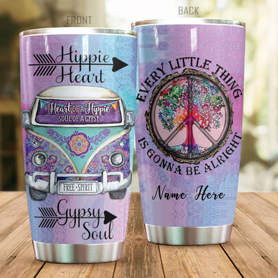 Hippie Heart Lover So Warm Personalized – Tumbler - Owls Matrix LTD