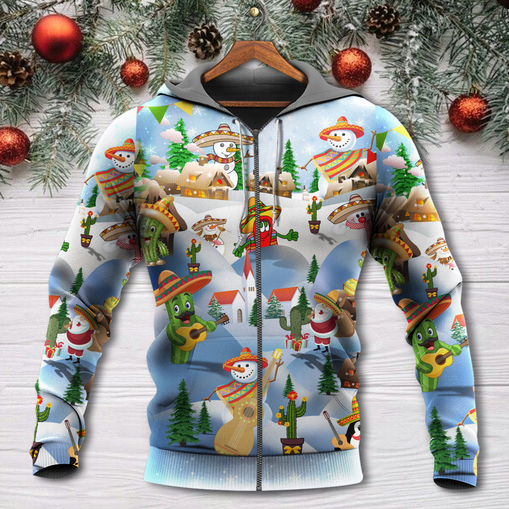 Christmas Merican Say Merry Xmas - Hoodie - Owls Matrix LTD