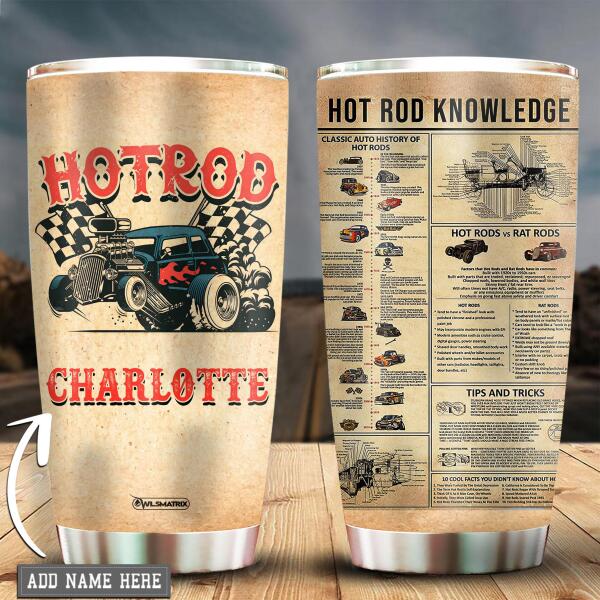 Hot Rod Tip And Trick Knowledge Personalized - Tumbler - Owls Matrix LTD