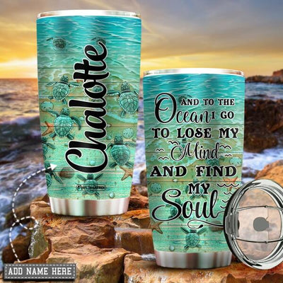 Turtle And To The Ocean Personalized - Tumbler - Owls Matrix LTD