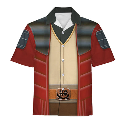 Star Wars Hondo Ohnaka's Pirate Costume - Hawaiian Shirt