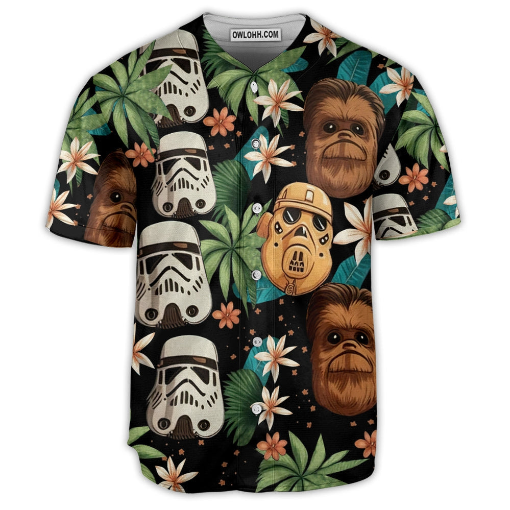 Star Wars Tropical Leaf Summer - Baseball Jersey