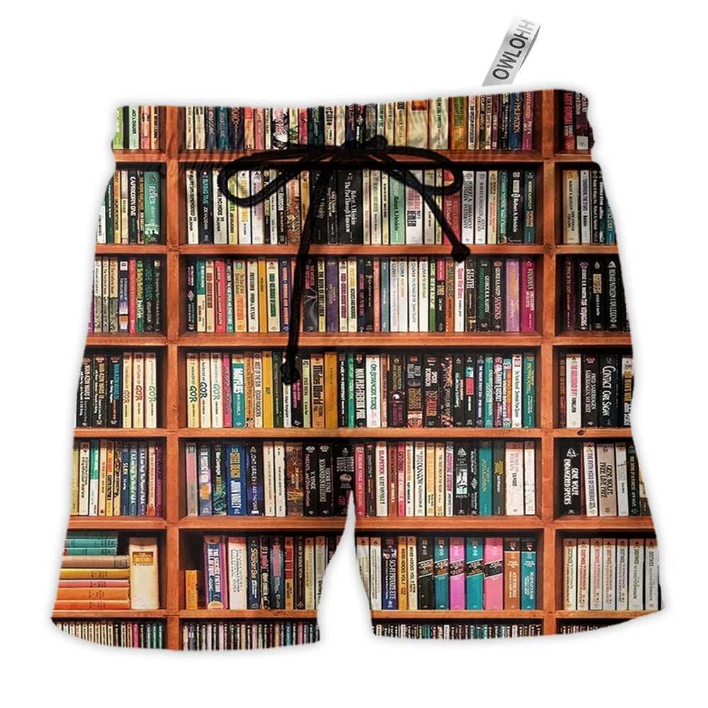 Beach Short / Adults / S Book Lover I Love Reading - Beach Short - Owls Matrix LTD