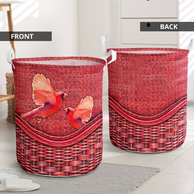Cardinal Rattan Teaxture Red Style - Laundry Basket - Owls Matrix LTD