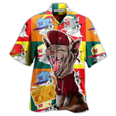 Hawaiian Shirt / Adults / S Cat Yo Yo Style - Hawaiian Shirt - Owls Matrix LTD