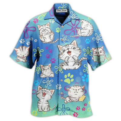 Hawaiian Shirt / Adults / S Cat All I Need Is Love And A Lovely Cat - Hawaiian Shirt - Owls Matrix LTD