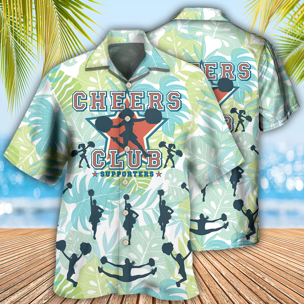 Cheerleading Club Support - Hawaiian Shirt - Owls Matrix LTD