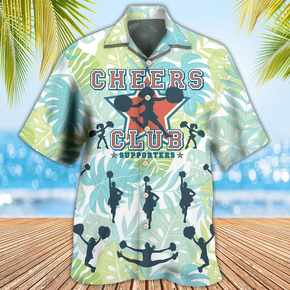 Cheerleading Club Support - Hawaiian Shirt - Owls Matrix LTD