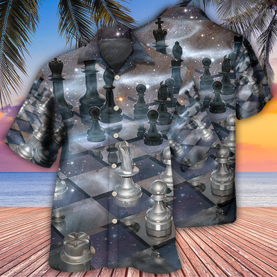 Chess Just Play Chess Mysterious - Hawaiian Shirt - Owls Matrix LTD