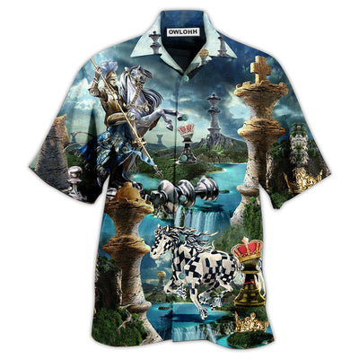 Hawaiian Shirt / Adults / S Chess Is Life Cool Style - Hawaiian Shirt - Owls Matrix LTD