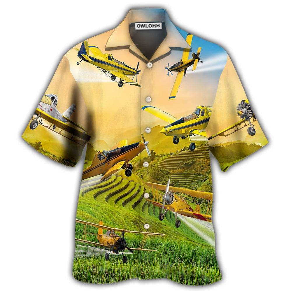 Hawaiian Shirt / Adults / S Crop Duster In Life - Hawaiian Shirt - Owls Matrix LTD