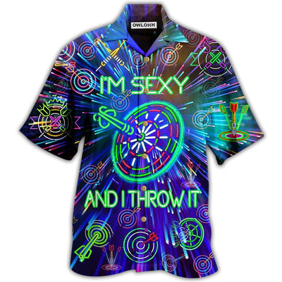 Hawaiian Shirt / Adults / S Darts I'm Sexy And I Throw It - Hawaiian Shirt - Owls Matrix LTD