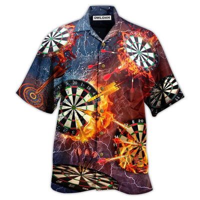 Hawaiian Shirt / Adults / S Darts Love It Fire - Hawaiian Shirt - Owls Matrix LTD
