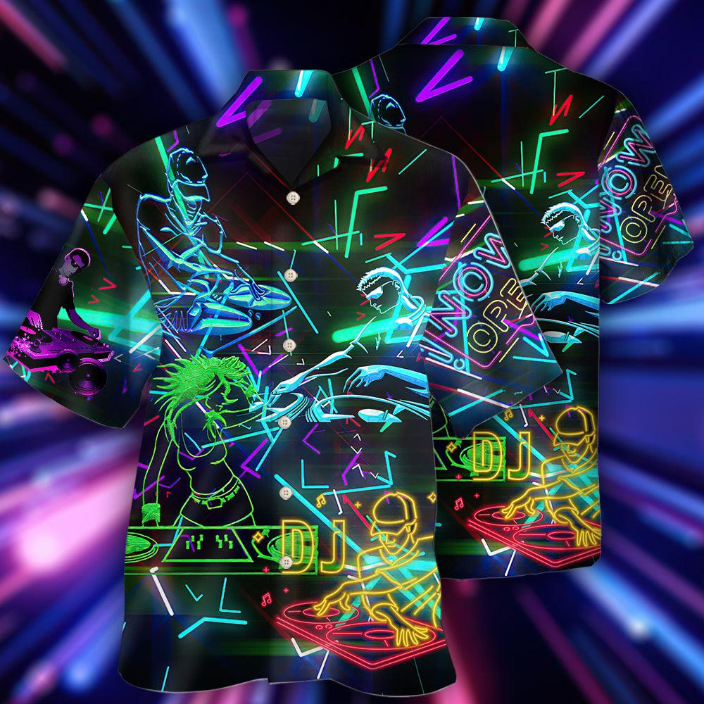 DJ Stunning Color Music - Hawaiian Shirt - Owls Matrix LTD