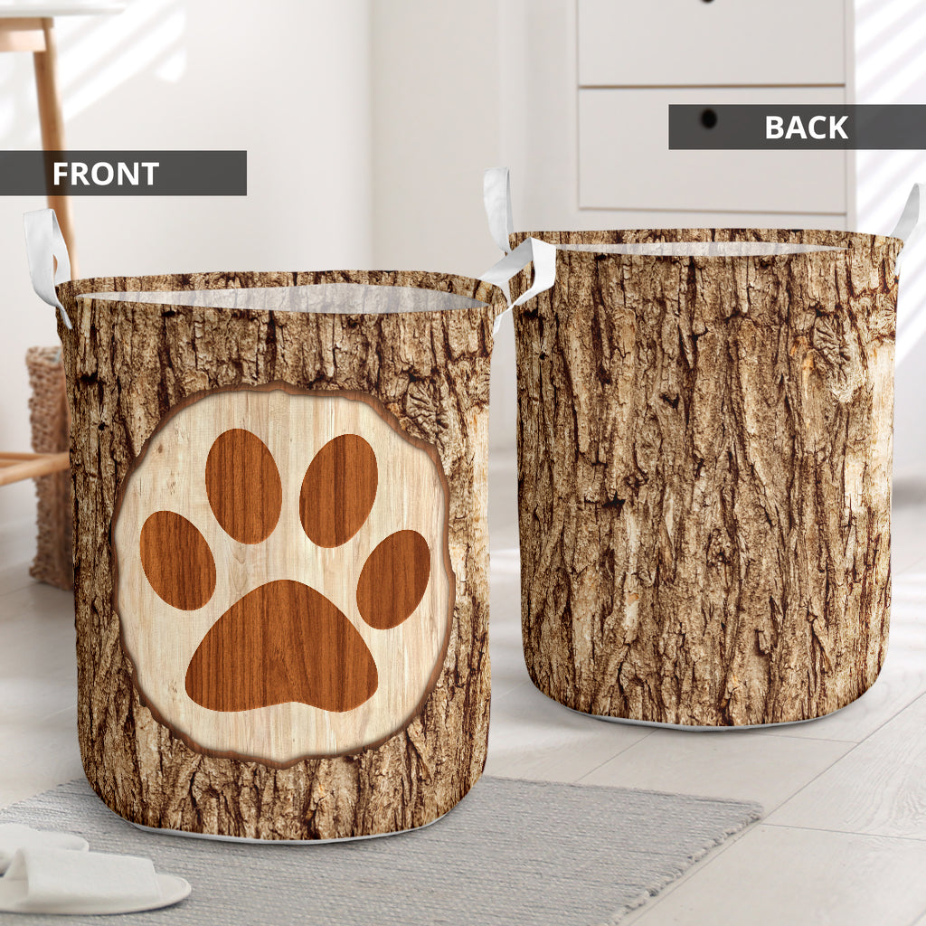 Dog Bark Wood - Laundry Basket - Owls Matrix LTD