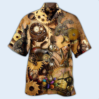Steampunk Style Easter Enjoy - Hawaiian Shirt - Owls Matrix LTD