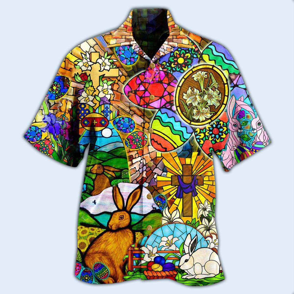 Easter Rabbit Happy - Hawaiian Shirt - Owls Matrix LTD