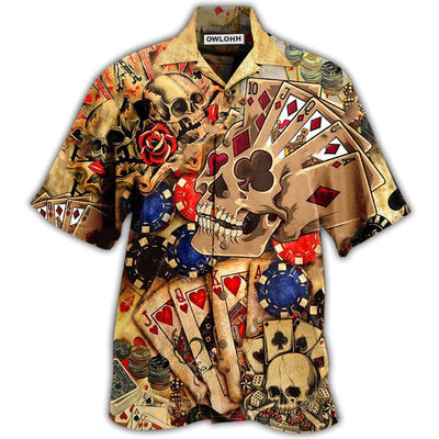 Hawaiian Shirt / Adults / S Poker Gambling Life Is Like A Poker Game - Hawaiian Shirt - Owls Matrix LTD