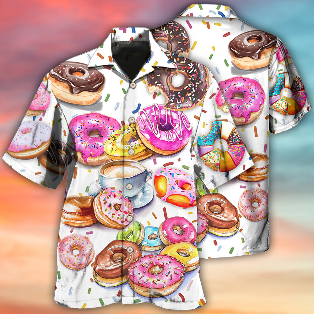 Donut Delicious Colorful Style - Hawaiian Shirt - Owls Matrix LTD