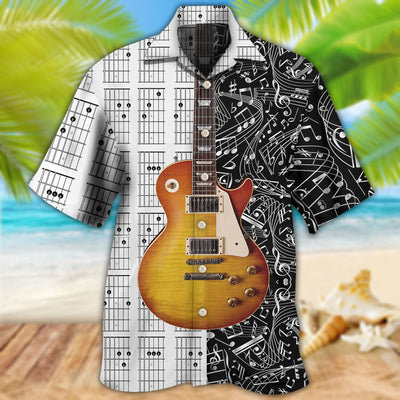 Guitar Bass Guitar Musician - Hawaiian Shirt - Owls Matrix LTD