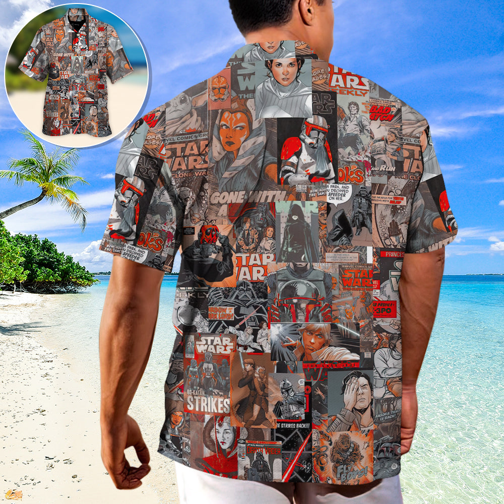 Star Wars Comic Vintage Style - Hawaiian Shirt