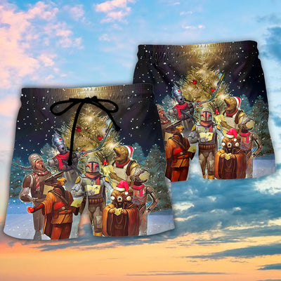 Christmas Star Wars Sing Christmas Songs - Beach Short