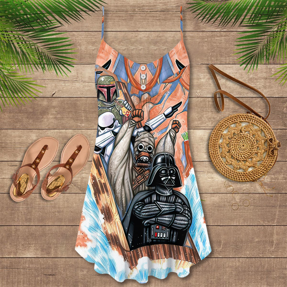 STAR WARS Splash Mountain - V-neck Sleeveless Cami Dress