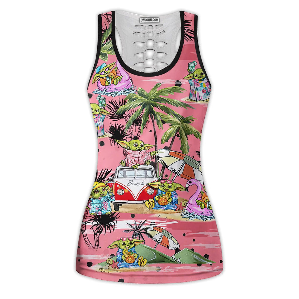 SW Disney Baby Yoda Pink - Tank Top Hollow