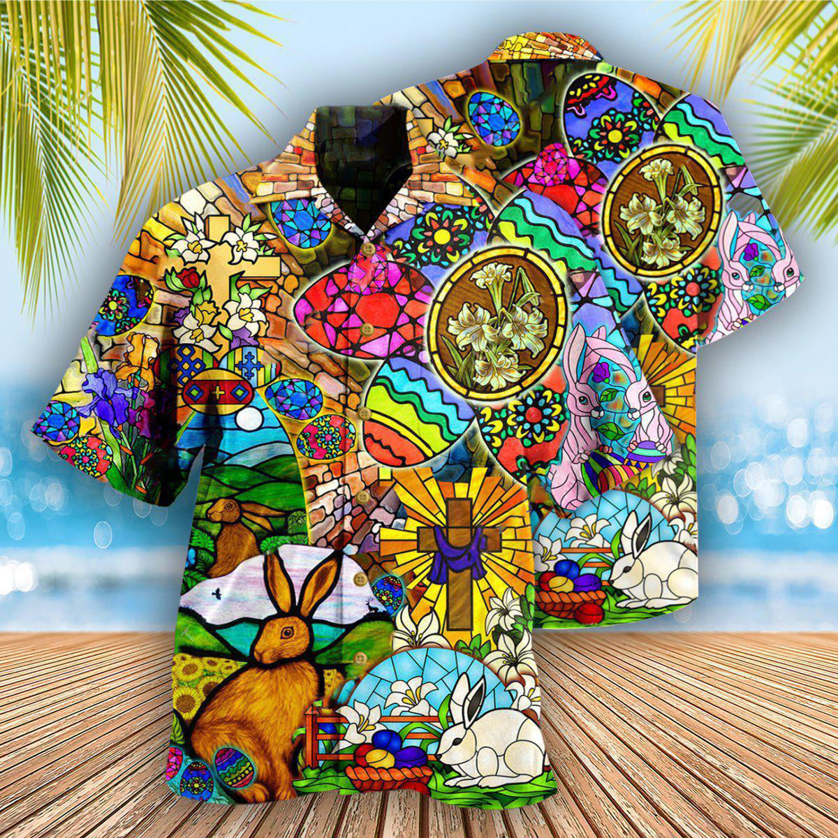 Easter Rabbit Happy - Hawaiian Shirt - Owls Matrix LTD