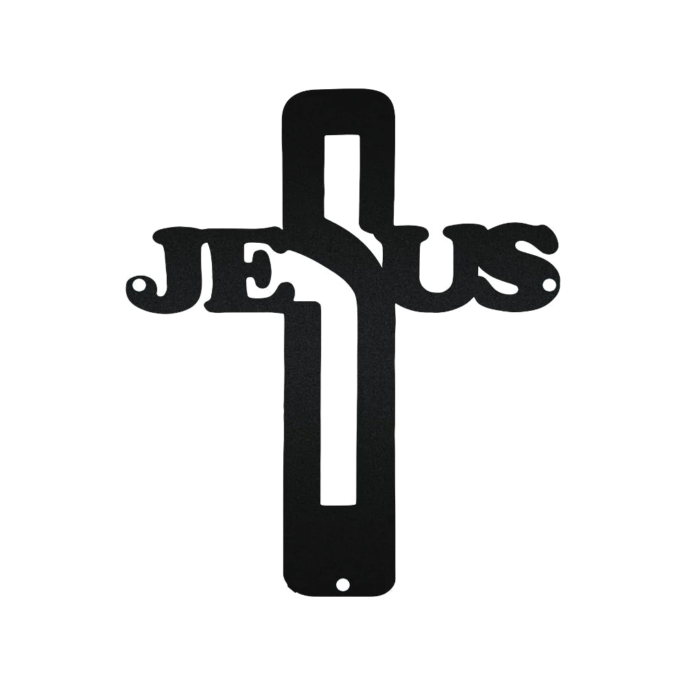 Jesus Cross Light All Night - Led Light Metal - Owls Matrix LTD