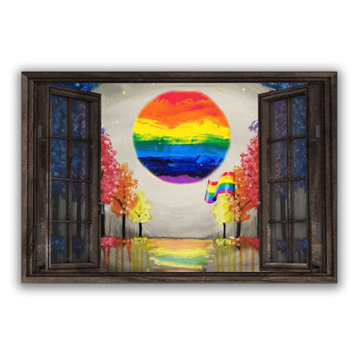 12x18 Inch LGBT Love Is Love Pride - Horizontal Poster - Owls Matrix LTD