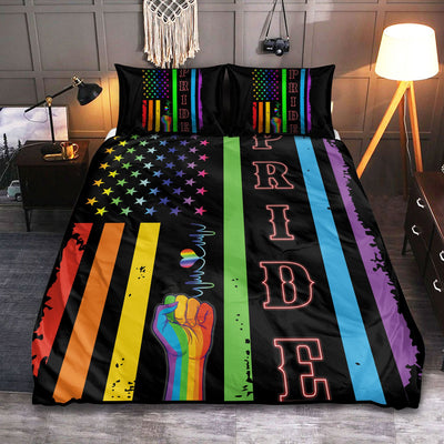 LGBT Pride Love Proud Of Myself - Bedding Cover - Owls Matrix LTD