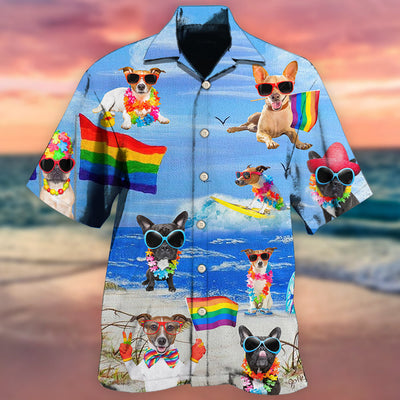 LGBT Jack Russell Terrier Cool - Hawaiian Shirt - Owls Matrix LTD