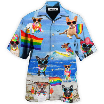 Hawaiian Shirt / Adults / S LGBT Jack Russell Terrier Cool - Hawaiian Shirt - Owls Matrix LTD