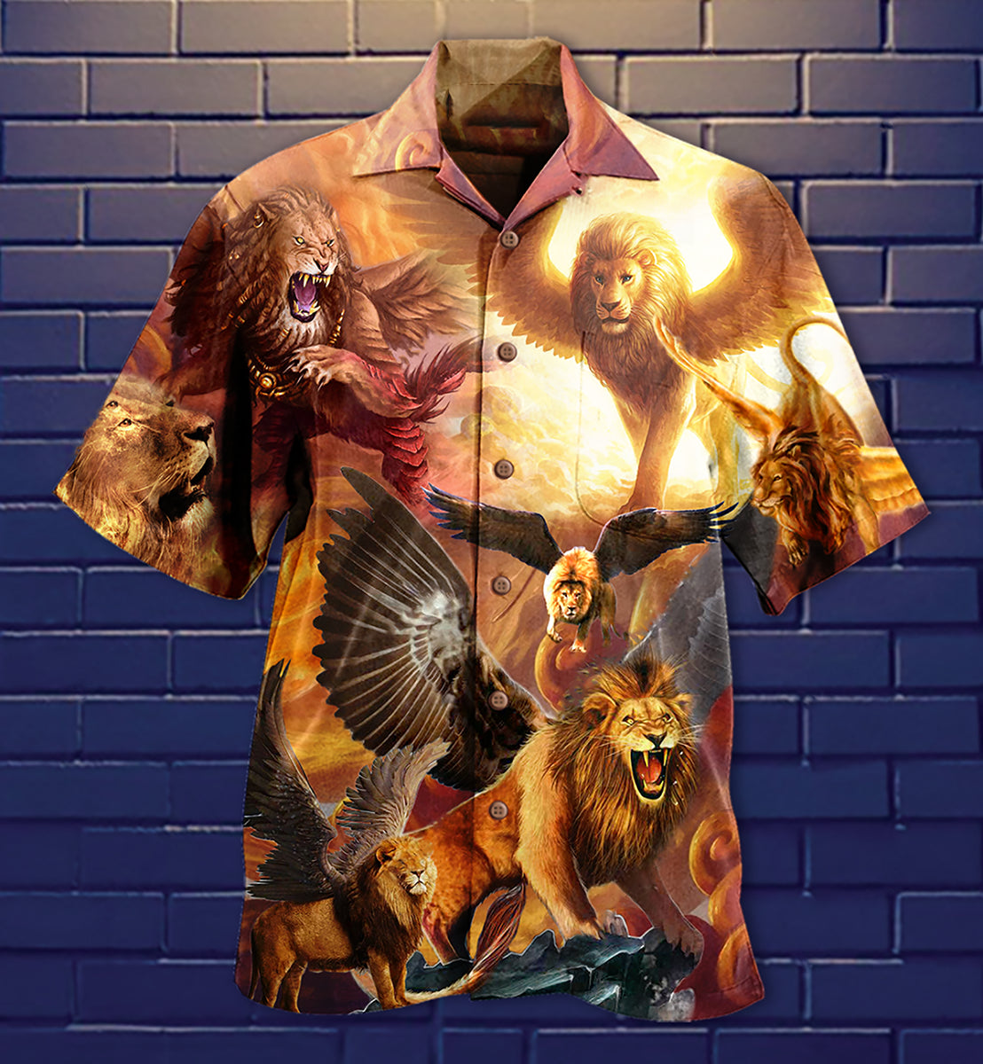 Lion King Love Life - Hawaiian Shirt - Owls Matrix LTD