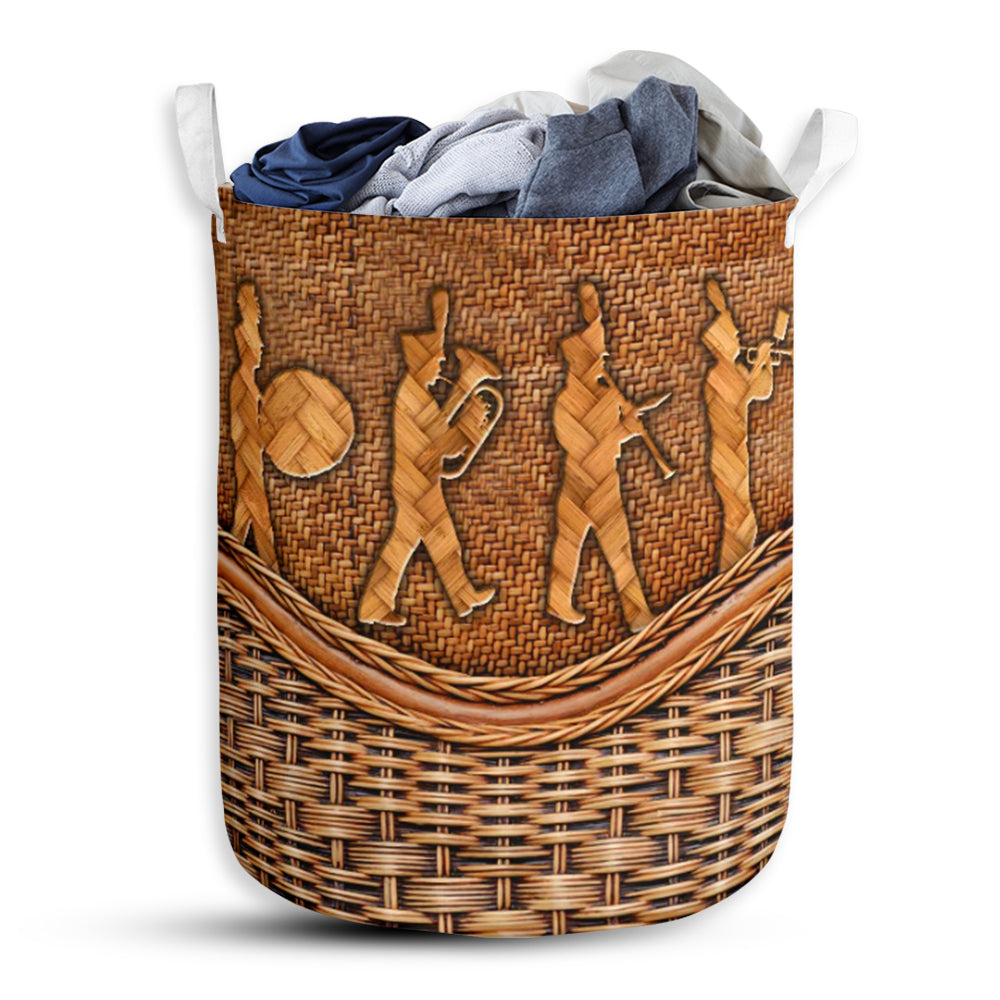 Marching Band Rattan Teaxture - Laundry Basket - Owls Matrix LTD
