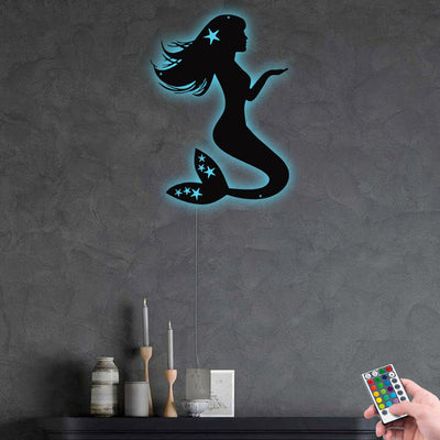 Mermaid Star Nice Style - Led Light Metal - Owls Matrix LTD