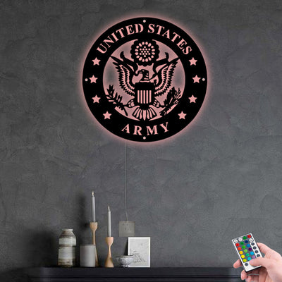 US Army Of US - Led Light Metal - Owls Matrix LTD