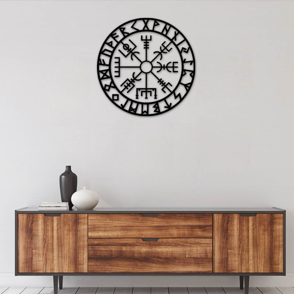 Viking Vegvisir Hanging Viking - Led Light Metal - Owls Matrix LTD