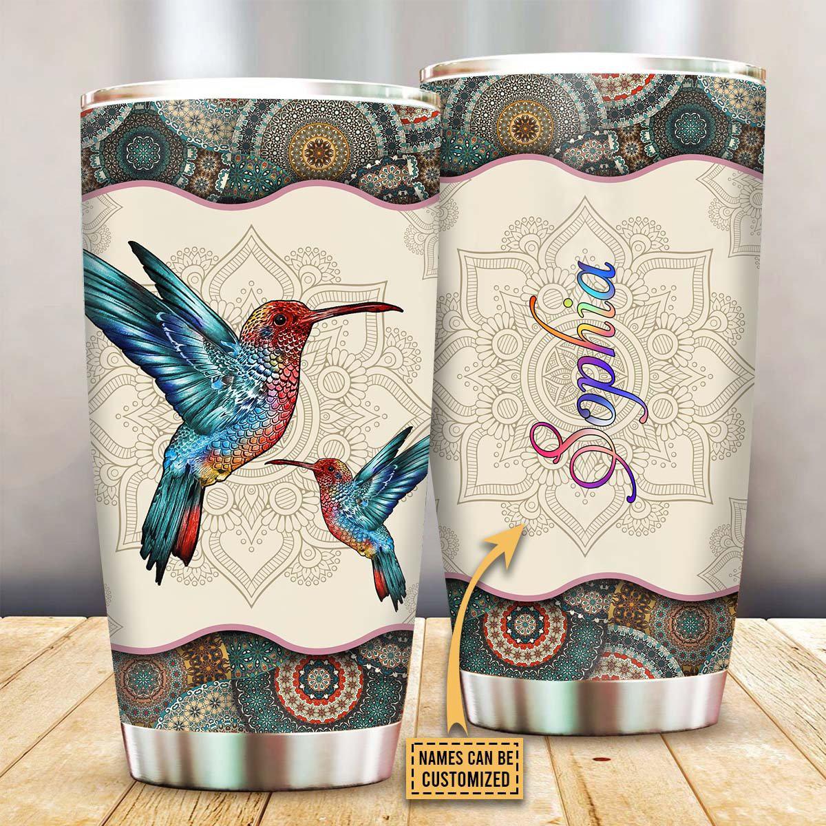 Bird Lover Mandala Pattern Personalized - Tumbler - Owls Matrix LTD